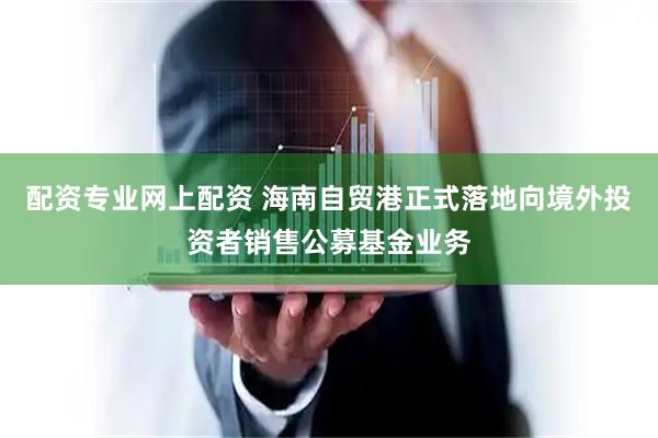 配资专业网上配资 海南自贸港正式落地向境外投资者销售公募基金业务